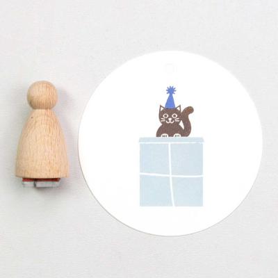 Perlenfischer Stempel Katze klein