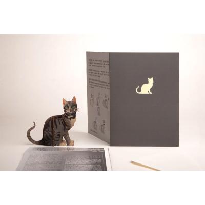 Preview: Formes 3D Grusskarte Katze