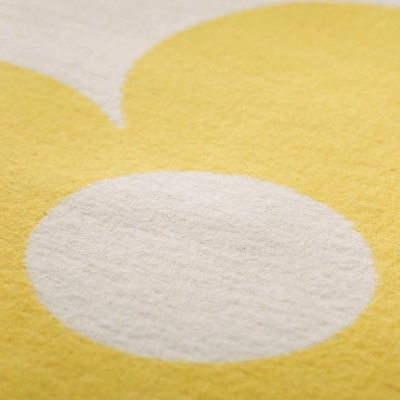 Preview: David Fussenegger Kinderdecke LENA Flowers gelb  70x90cm