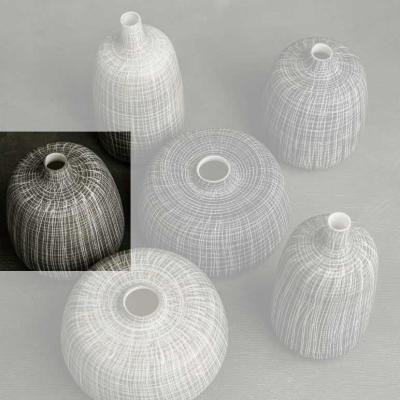 Klatt Objects Vase Anna lines - Anna lines M hell