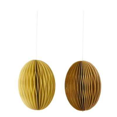 Bungalow Denmark 2er Set Papierei Swirl M - yellow