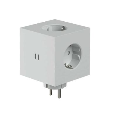 AVOLT Square 2 Mehrfachsteckdose mit zwei USB-C-Anschlüssen - gotland grey