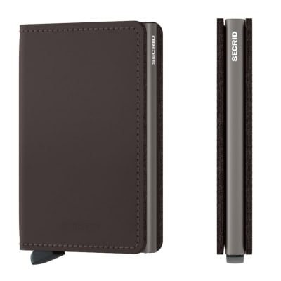 SECRID Slimwallet Leder matte truffle