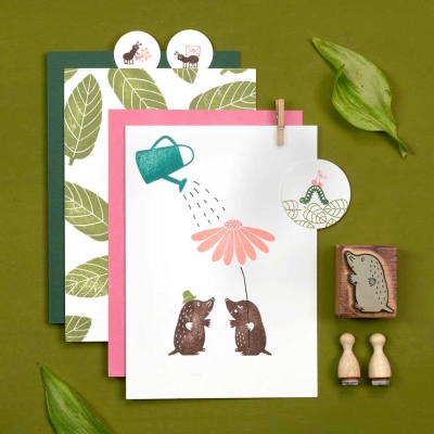 Preview: Perlenfischer Stempel SONNENHUT