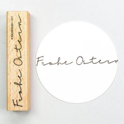 Perlenfischer Text-Stempel: FROHE OSTERN #3