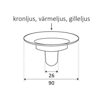Våges Kerzenhalteraufsatz Burk weiss