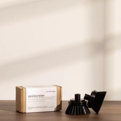 Preview: Nordesign 2er Set Wechselbürsten mit Kunststoffaufsatz