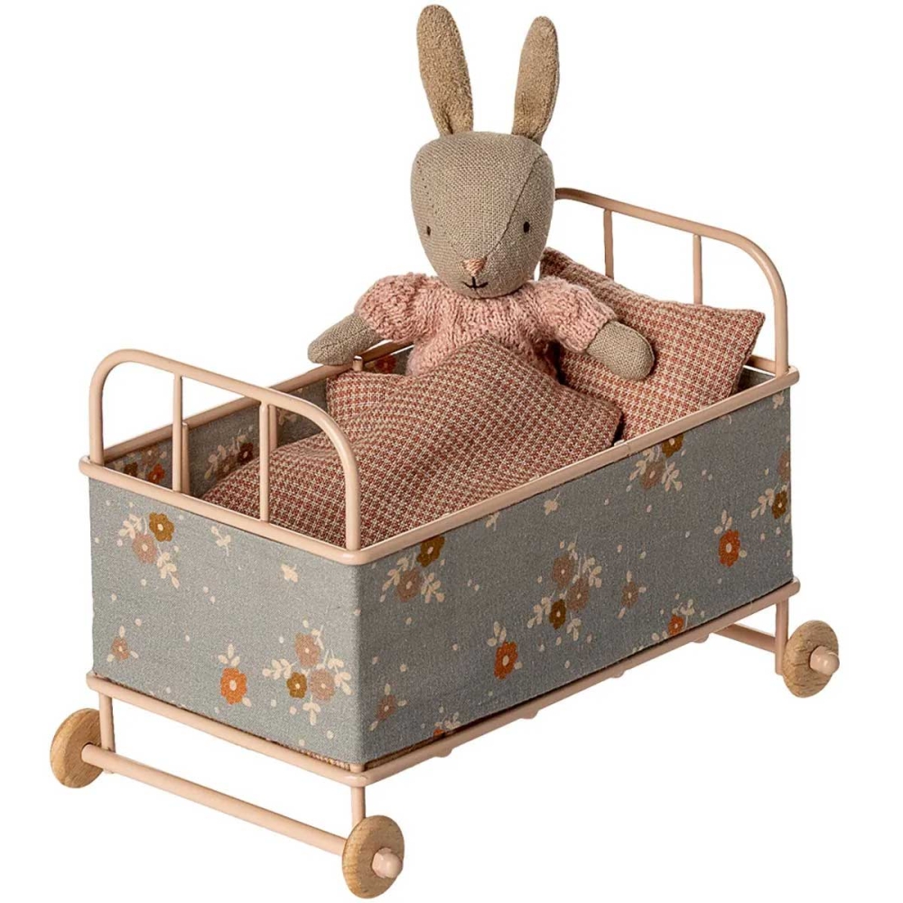 Maileg Micro-Hasen-Kinderbett powder