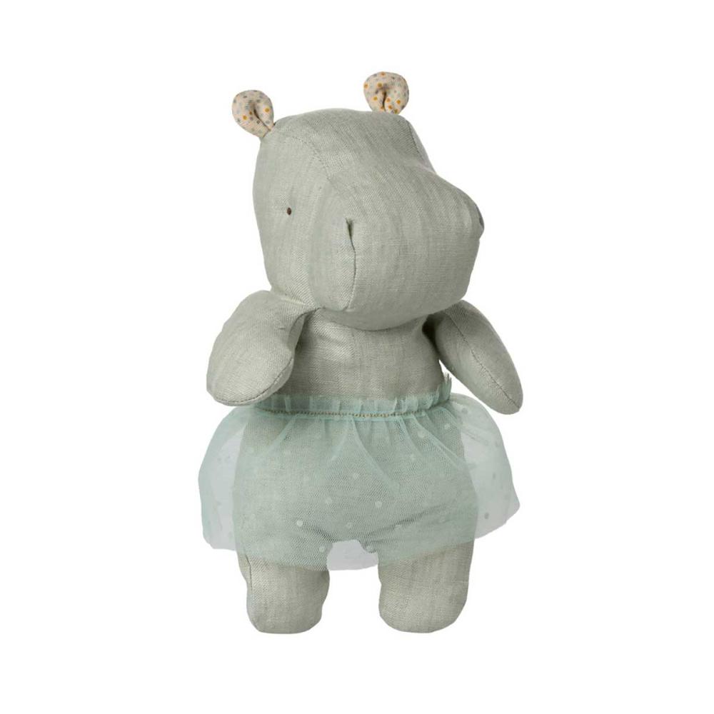 Maileg Safari Friends Hippo Nilpferd mit Rock klein minze