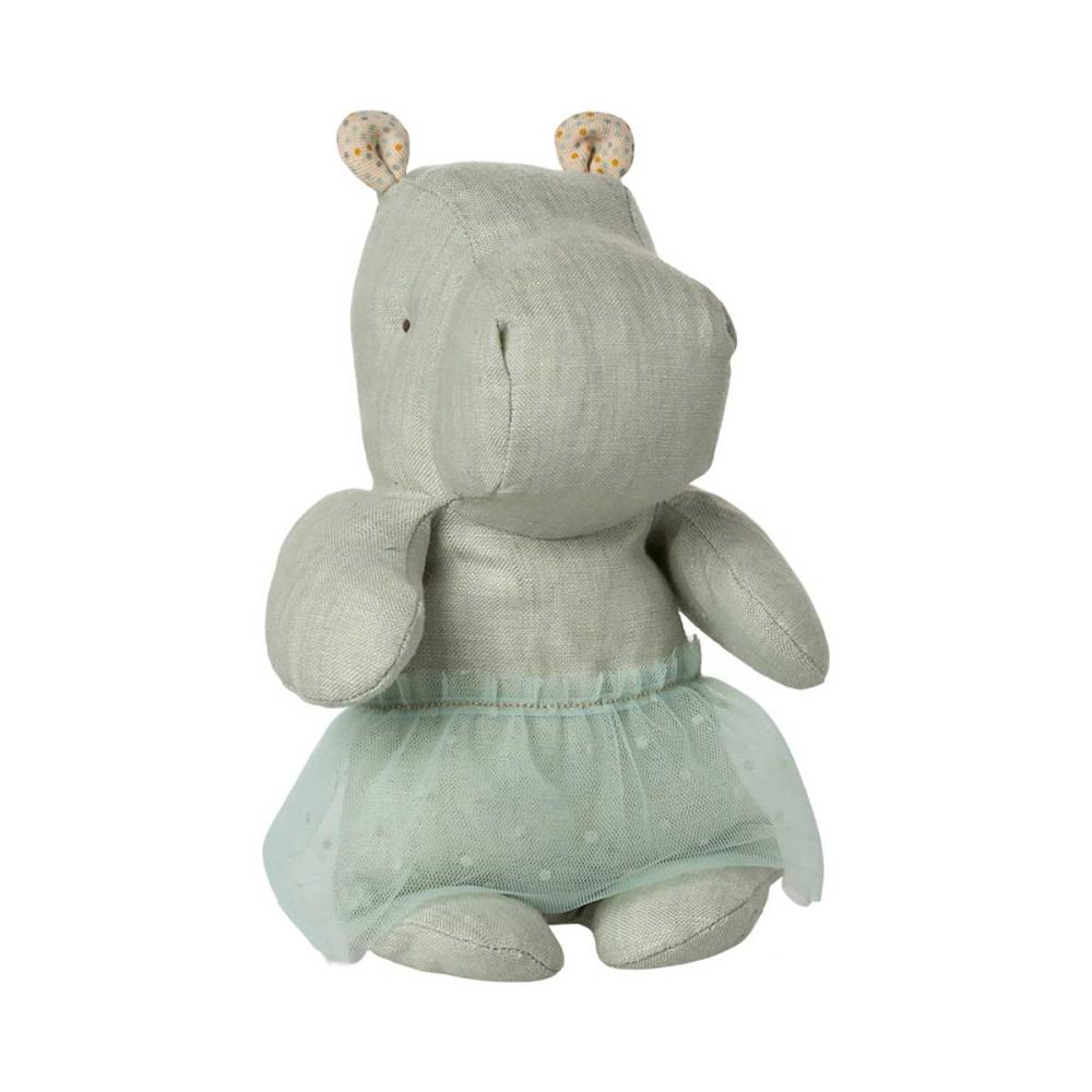 Maileg Safari Friends Hippo Nilpferd mit Rock klein minze