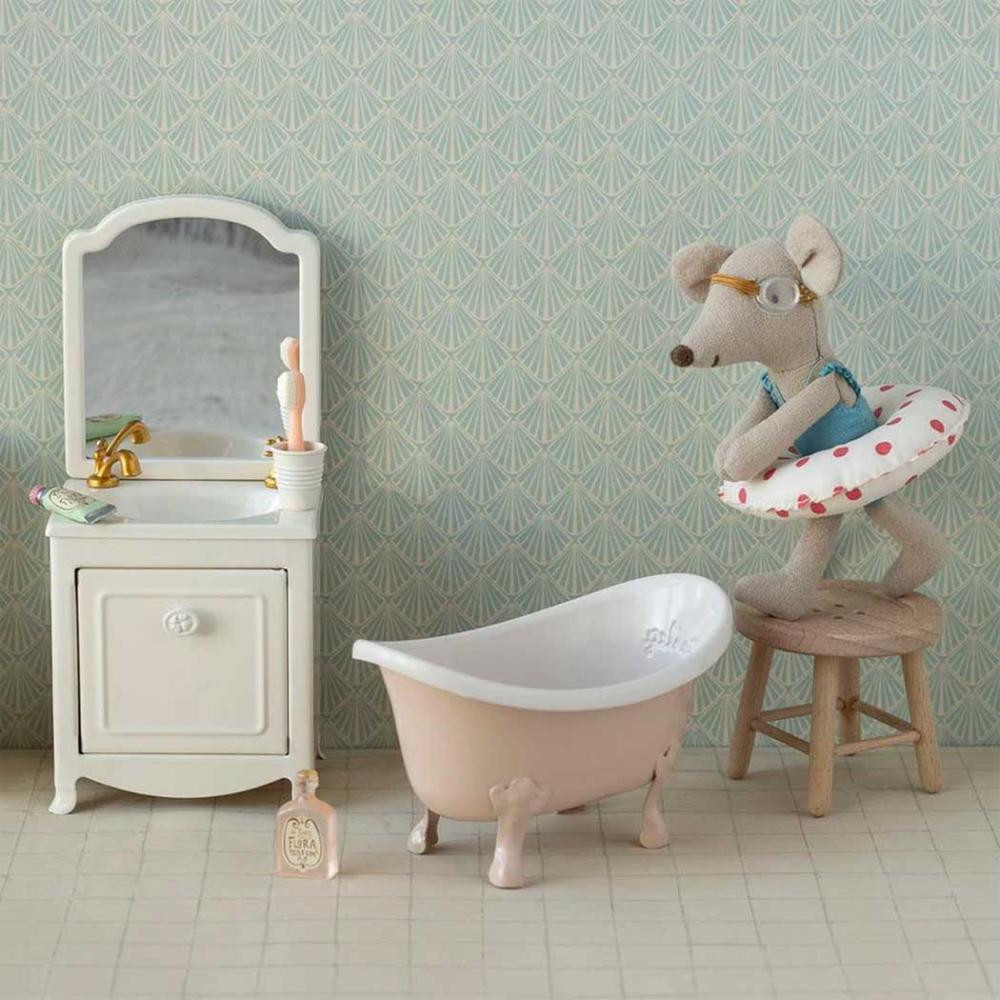 Maileg BADEWANNE Maus rosa