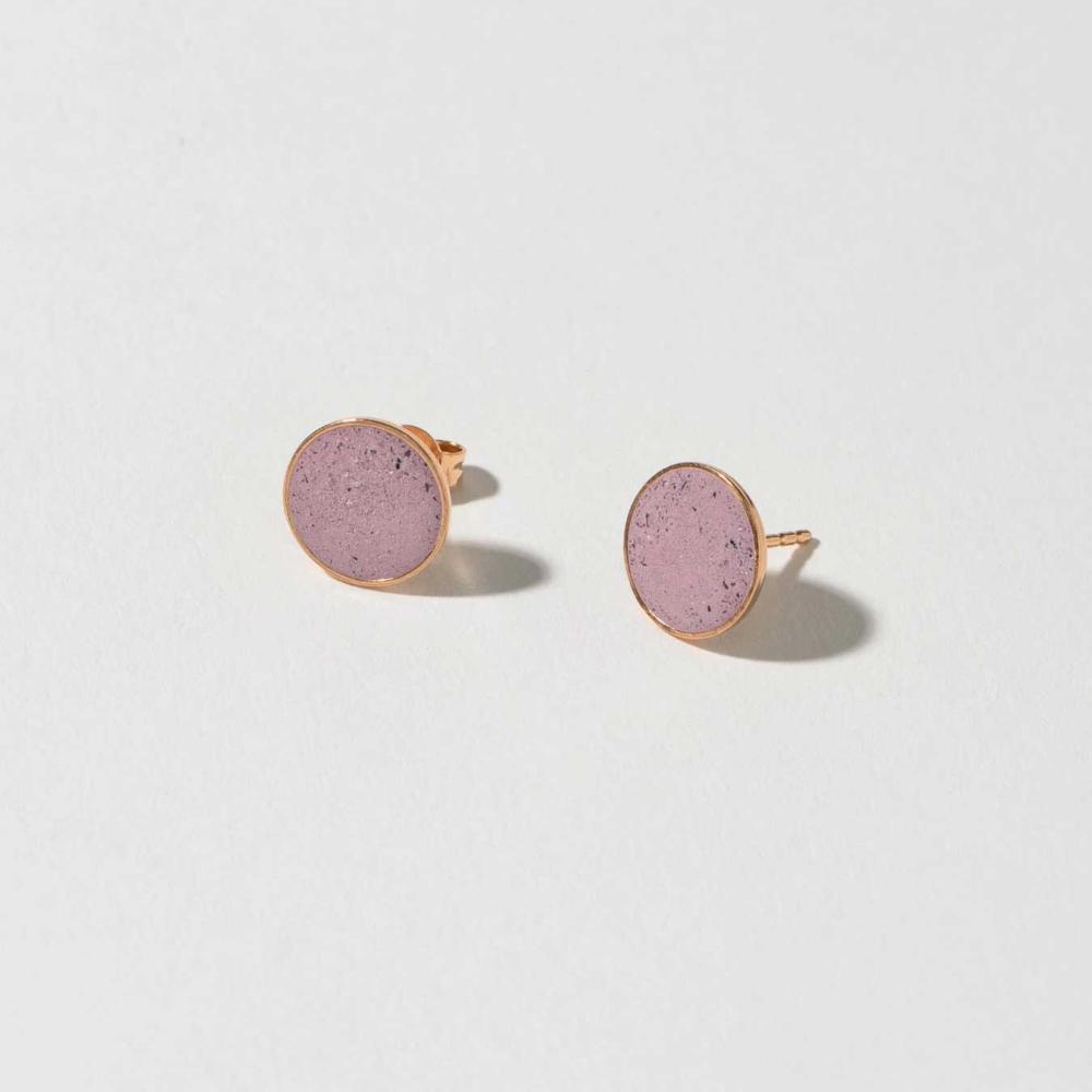Hartgut Buntbeton Ohrstecker 11mm rosegold beere