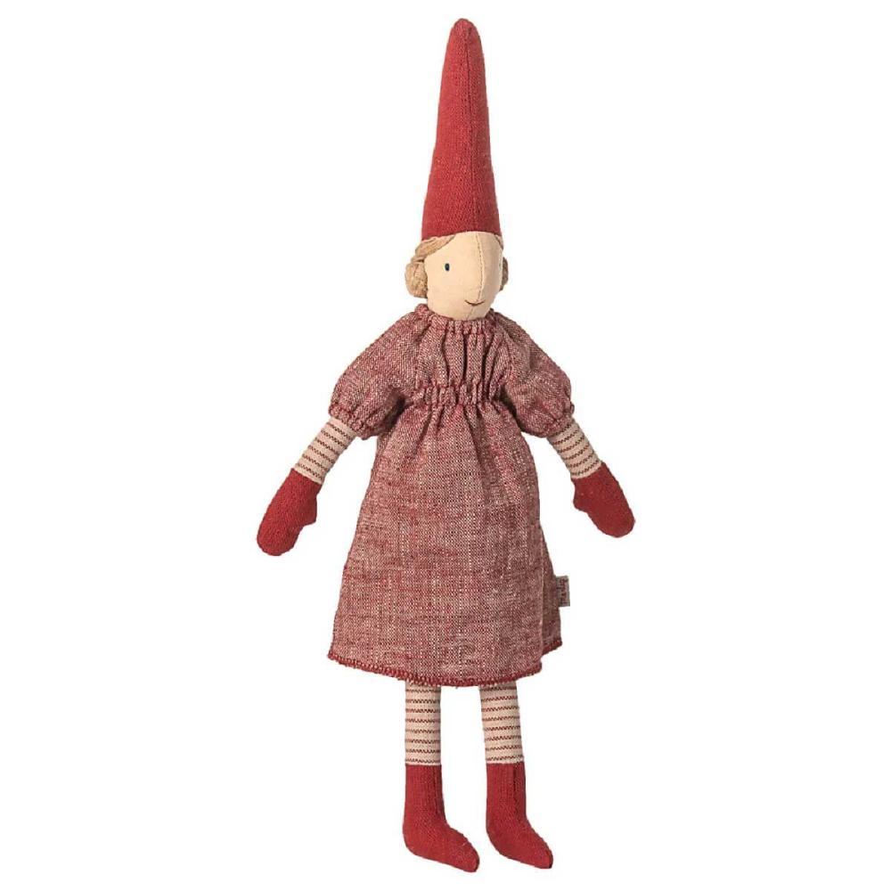 Maileg PIXY Größe 2 Mädchen rotes Kleid