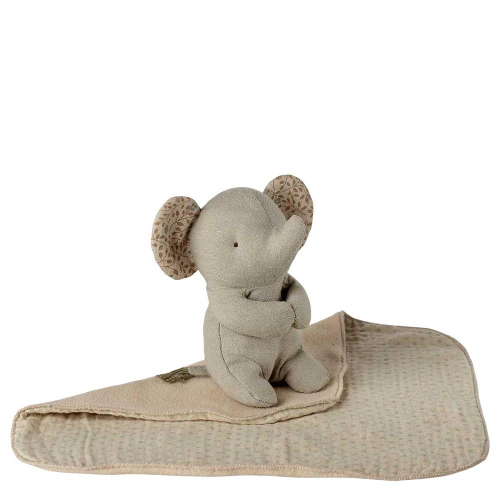 Maileg Lullaby Friends Elefant mini iron grey