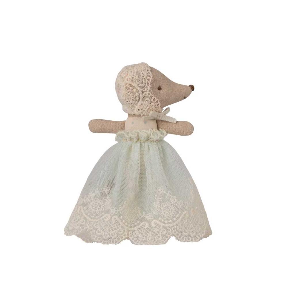 Maileg Babymaus mit Kleid - mint