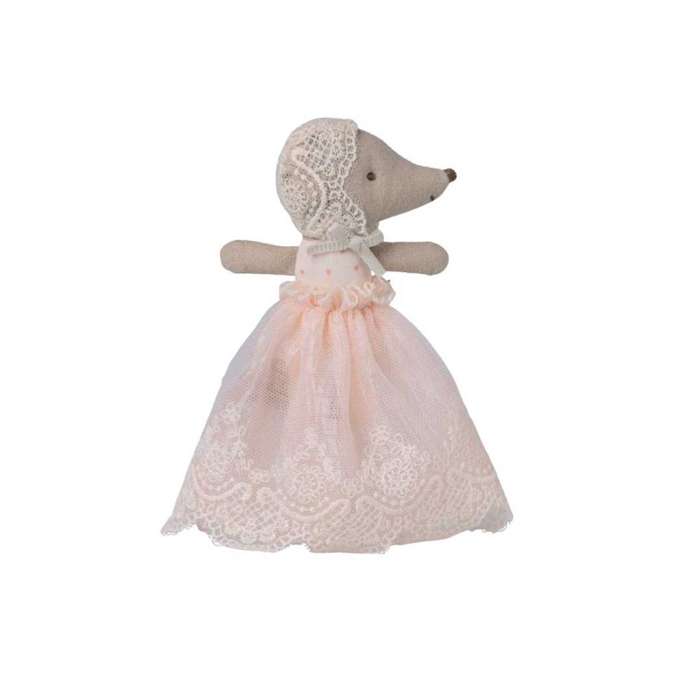 Maileg Babymaus mit Kleid - rose