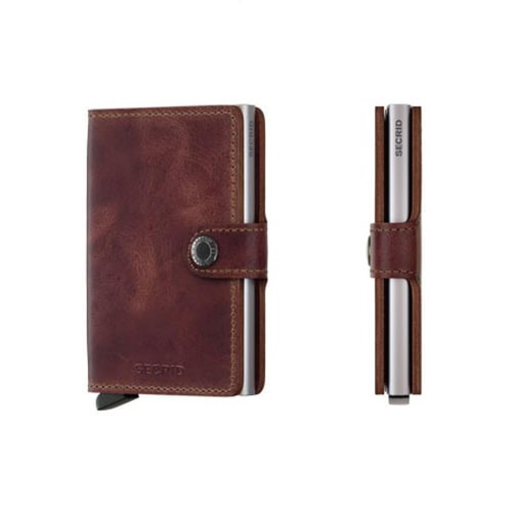 SECRID Geldbörse Miniwallet Vintage Leder