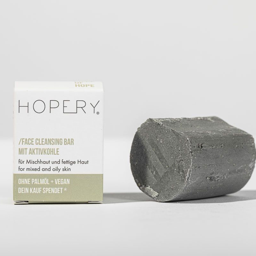 Hopery Face Cleansing Bar mit Aktivkohle für Mischhaut und fettige Haut