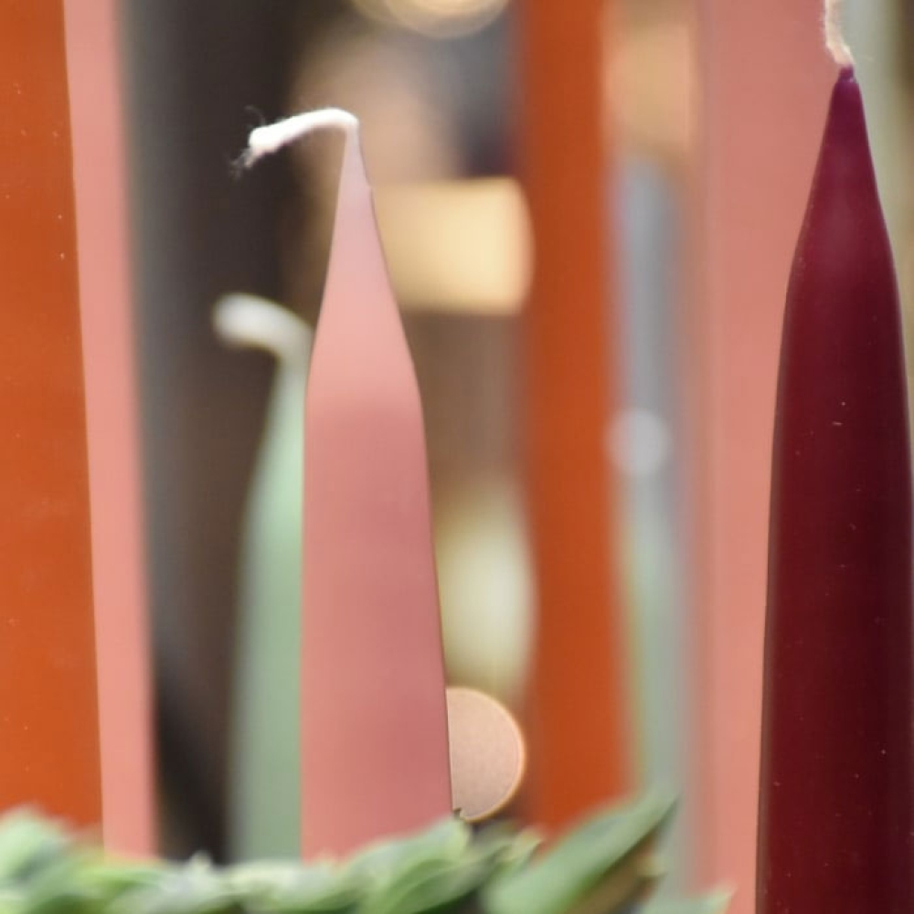 Kunstindustrien Small colored Candle Set durchgefärbt