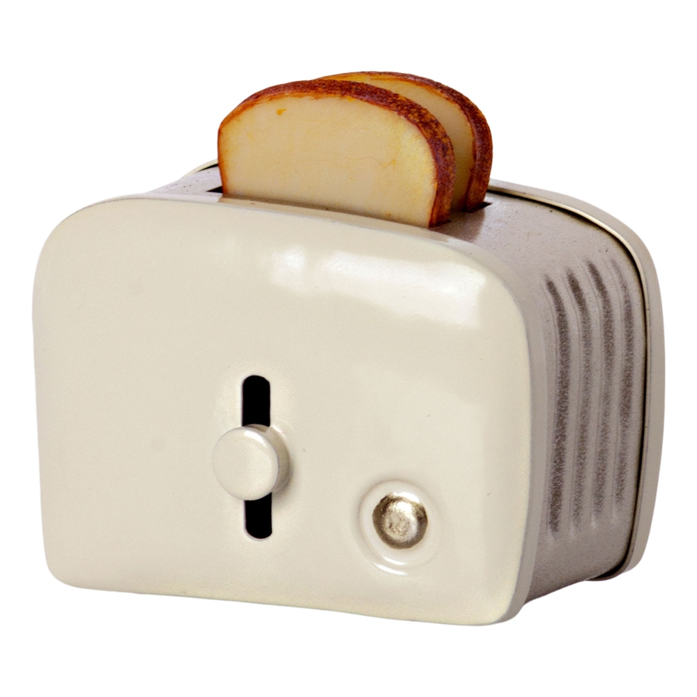 Maileg Miniaturtoaster & Brot weiß