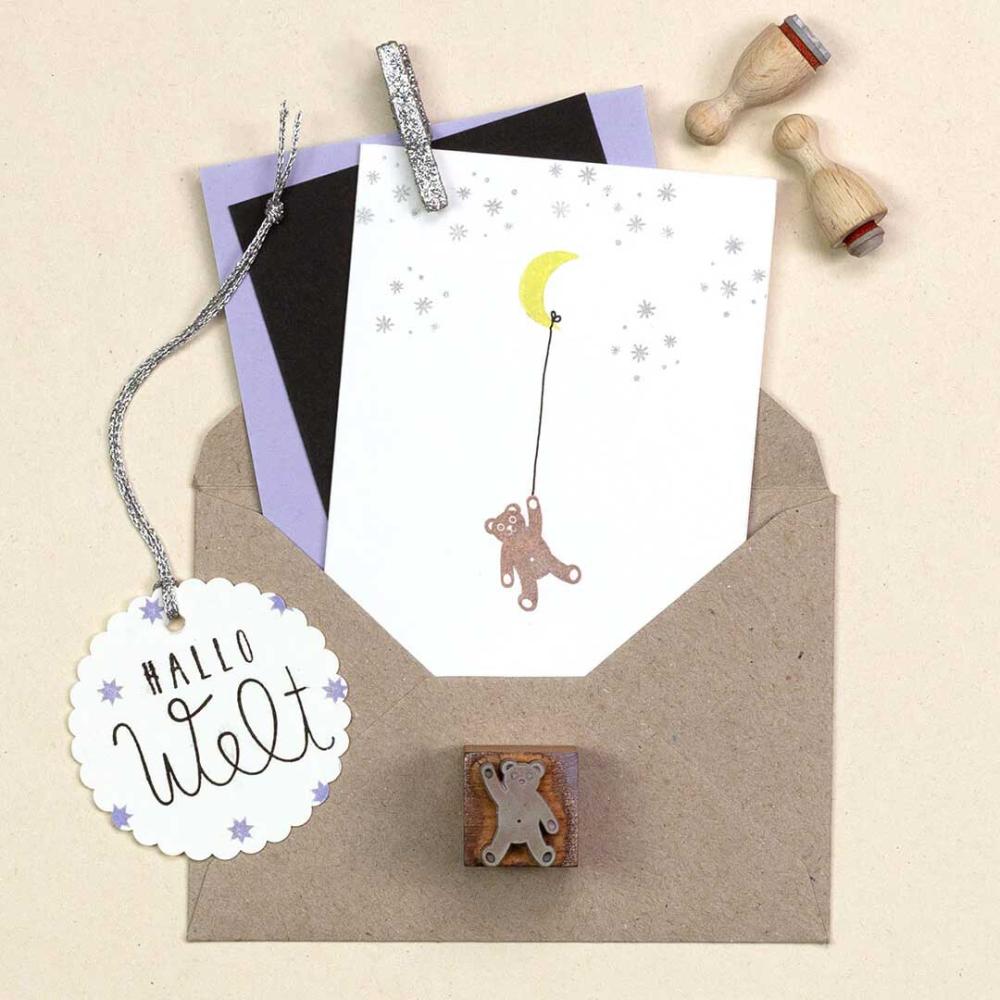 Perlenfischer Stempel Teddy