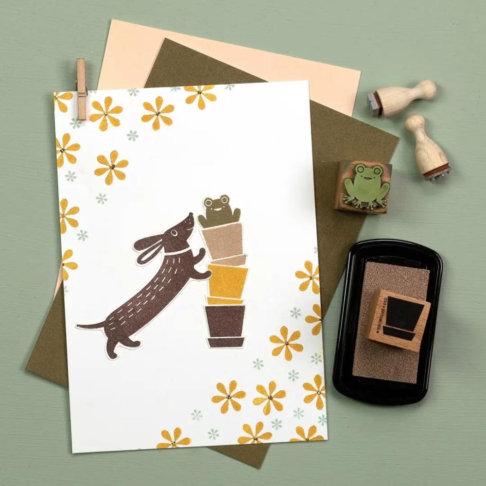 Perlenfischer Stempel Dackel2