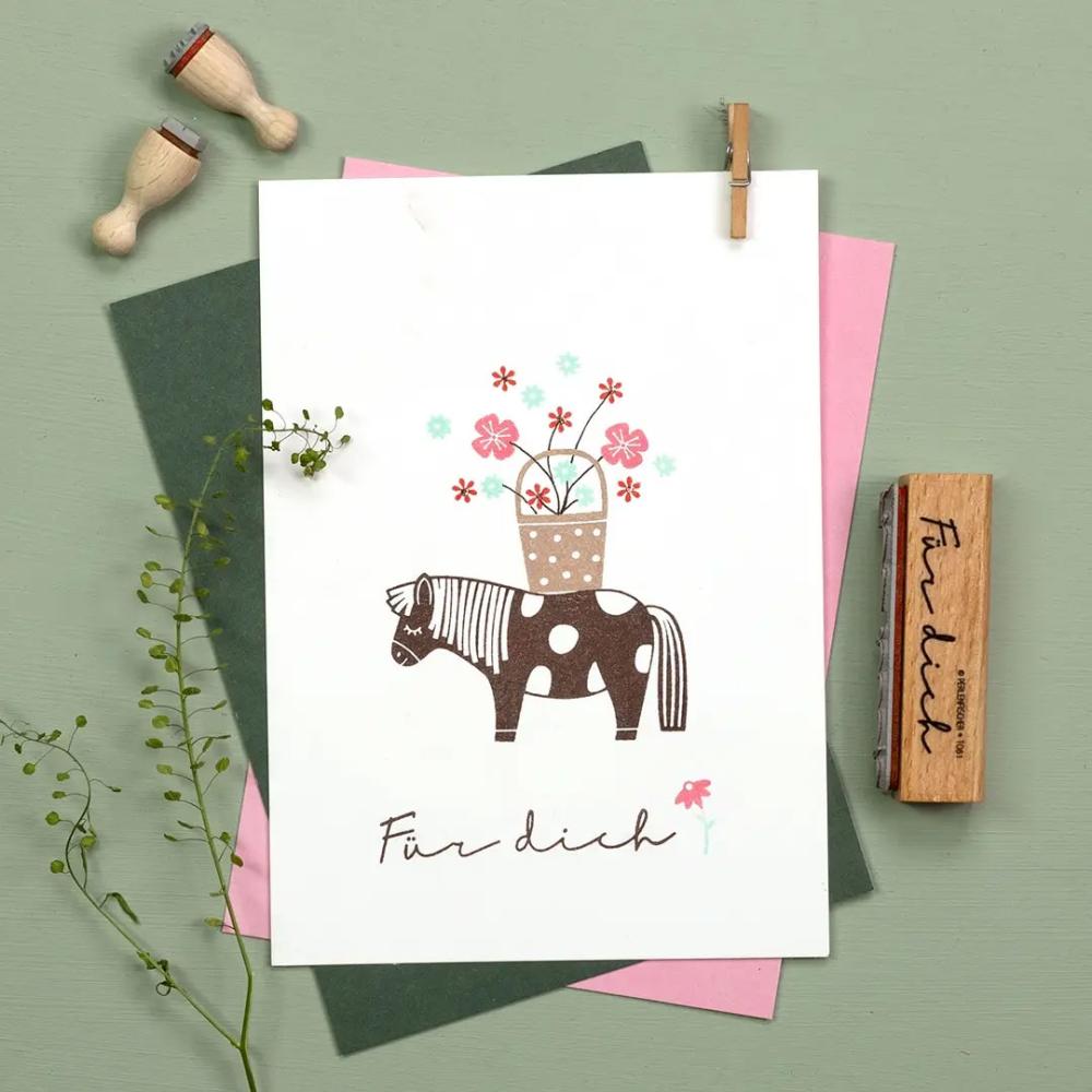 Perlenfischer Stempel Pony