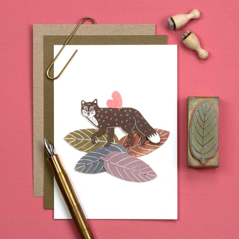 Perlenfischer Stempel Tiere: FUCHS laufend