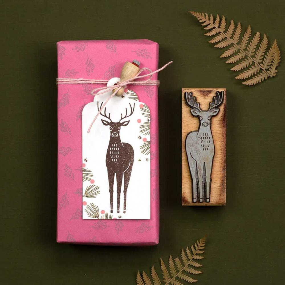 Perlenfischer Stempel Tiere: HIRSCH 2