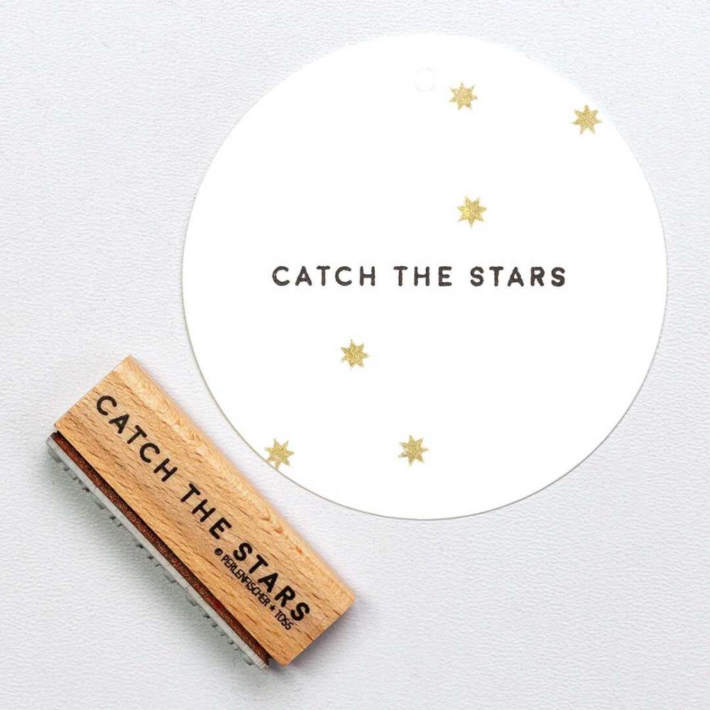 Perlenfischer Text-Stempel CATCH THE STARS