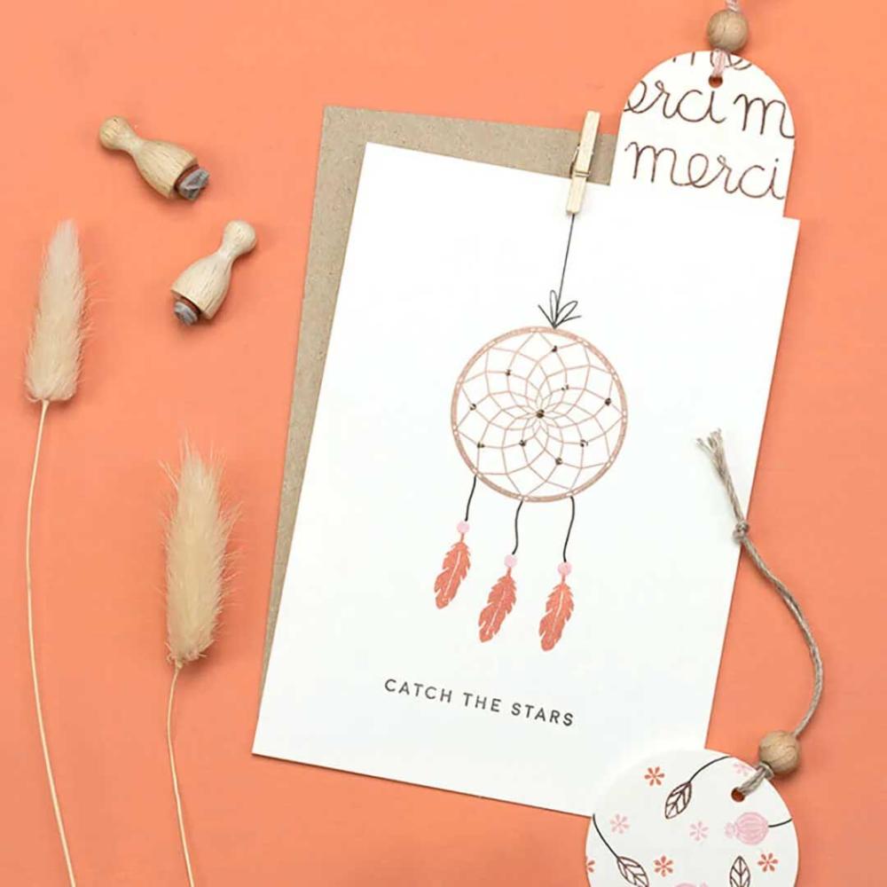 Perlenfischer Text-Stempel CATCH THE STARS