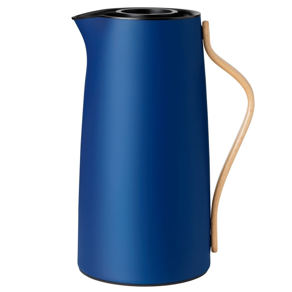 Stelton Emma Isolierkanne Kaffee 1,2 Liter dunkelblau