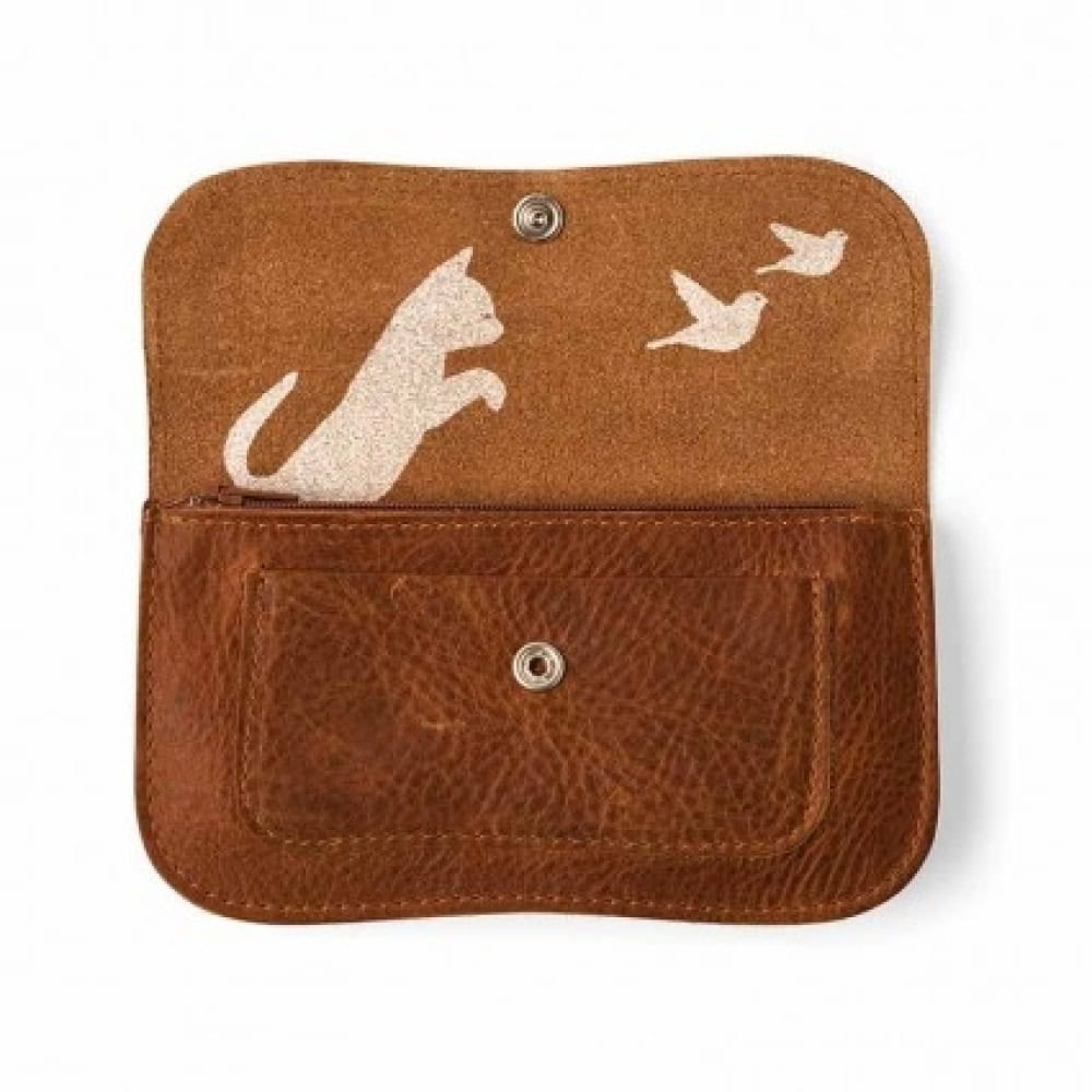 Keecie Portmonnaie Cat Chase medium cognac