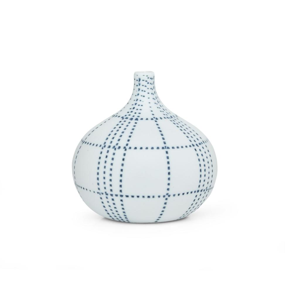 Vase Congo blue dot