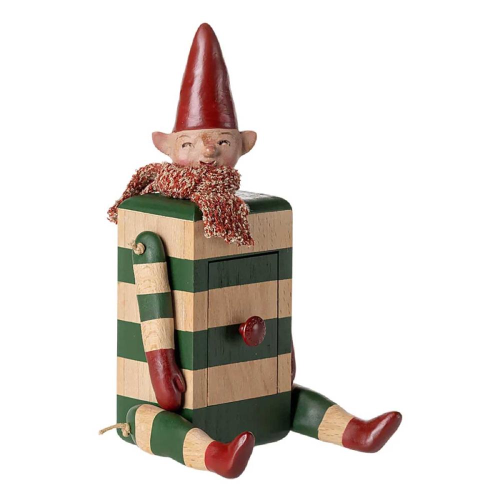 Maileg Elf mit Schublade grün