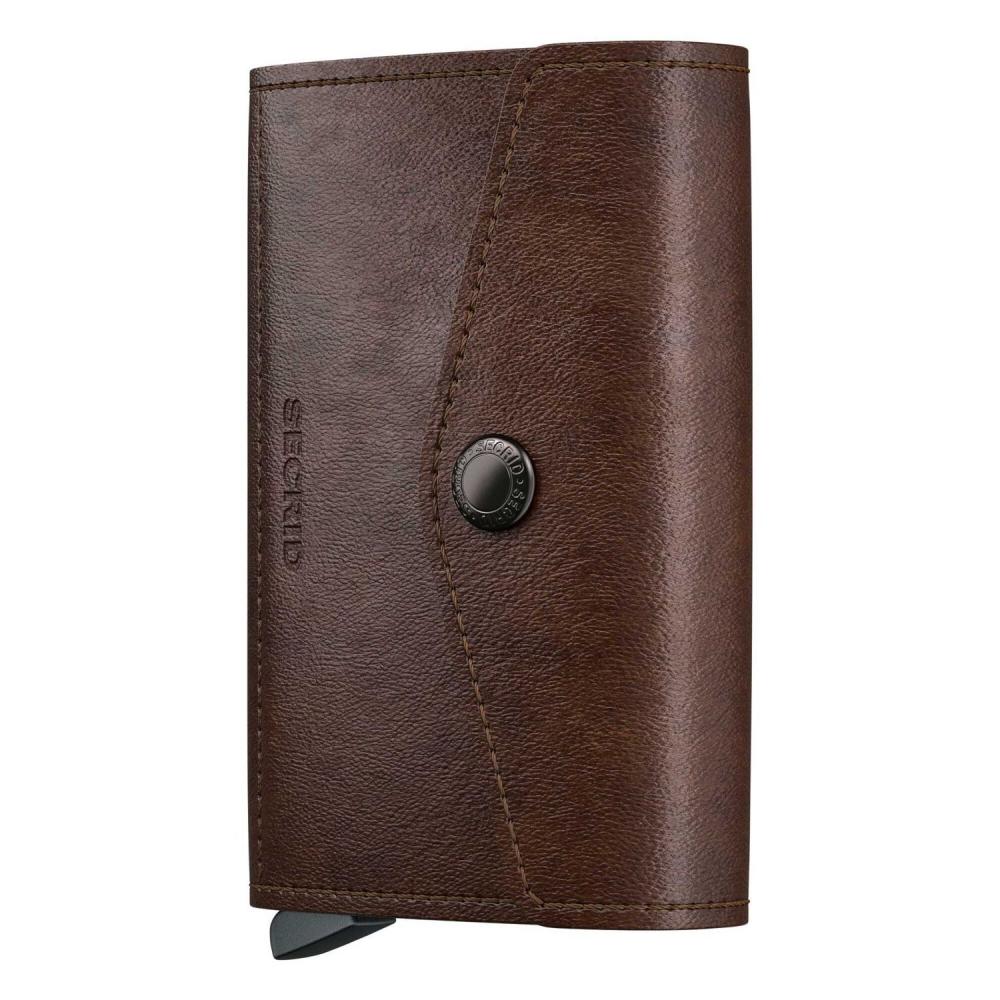 SECRID Geldbörse Envelope Wallet Vintage Leder - Vintage Chocolate