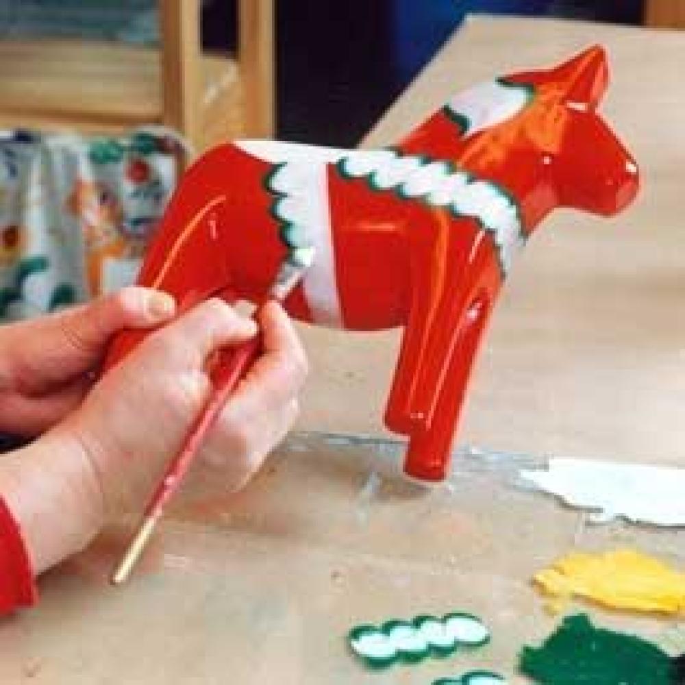 Dalapferd rot - das Original Holzpferd aus Schweden