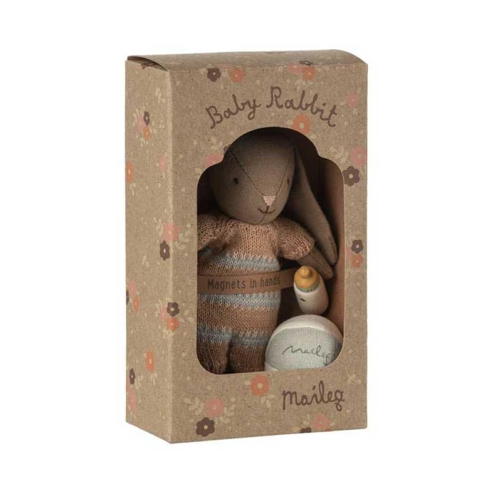 Maileg Hasen-Set, Micro - Braun - Dusty Rose