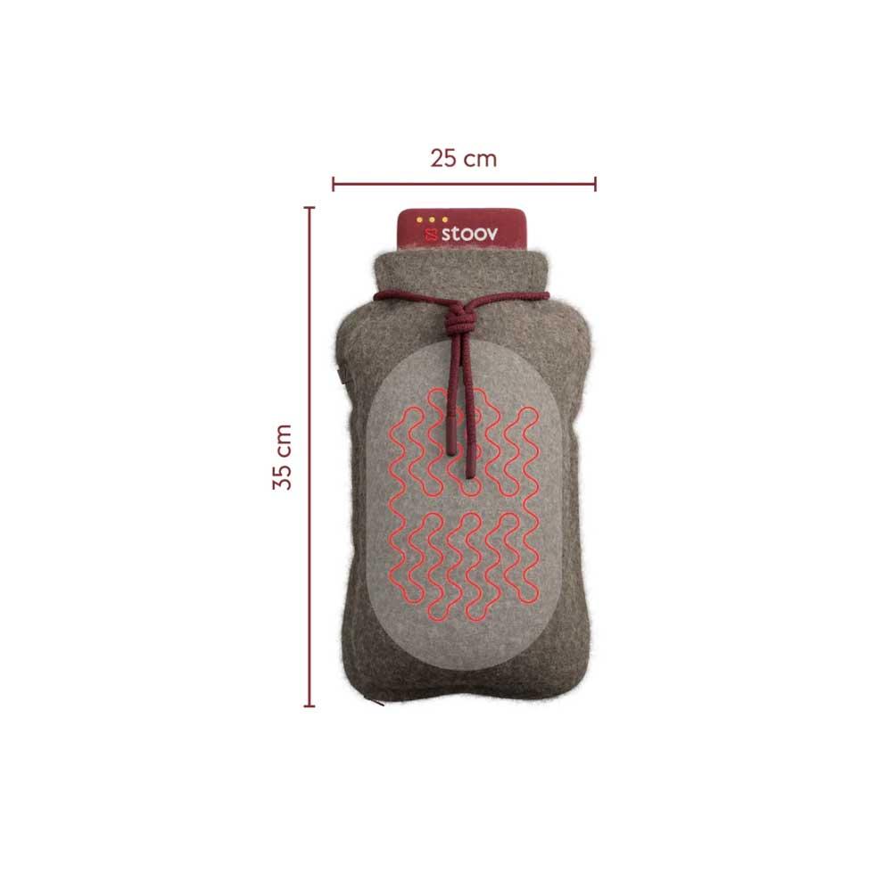 STOOV Wärmflasche Homey³ teddy taupe