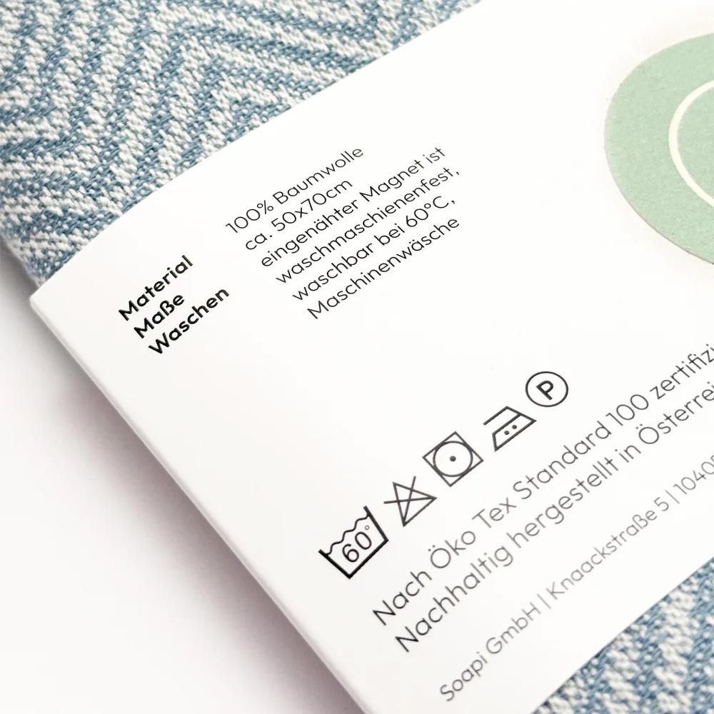 SOAPI magnetisches Küchentuch hellblau