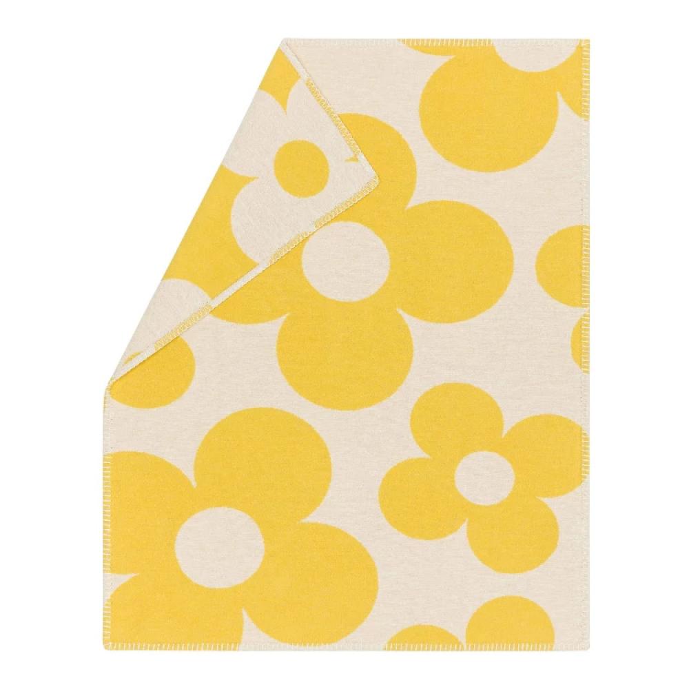 David Fussenegger Kinderdecke LENA Flowers gelb  70x90cm