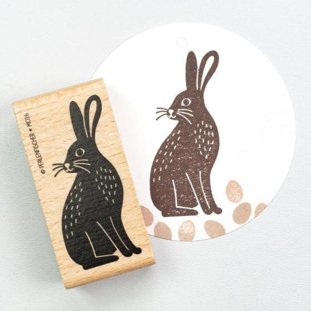 Perlenfischer Stempel Tiere: FELDHASE