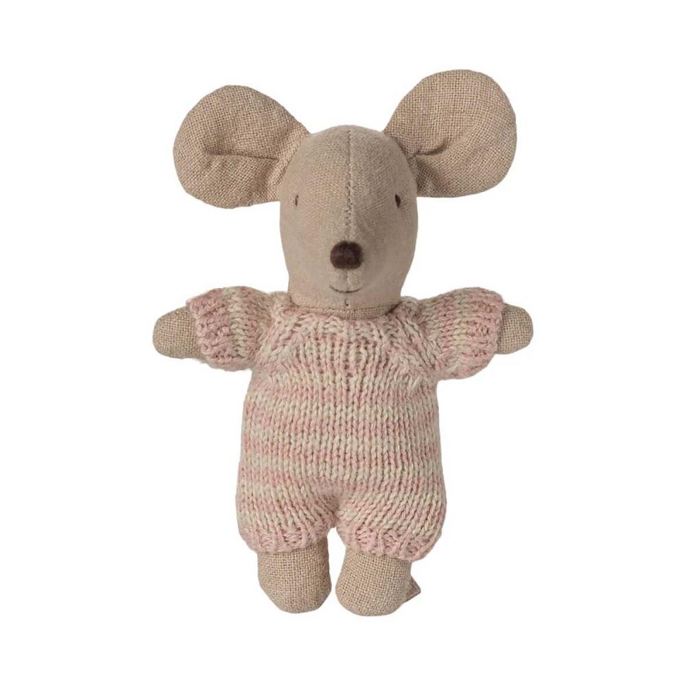 Maileg Babymaus in Tragetasche rose