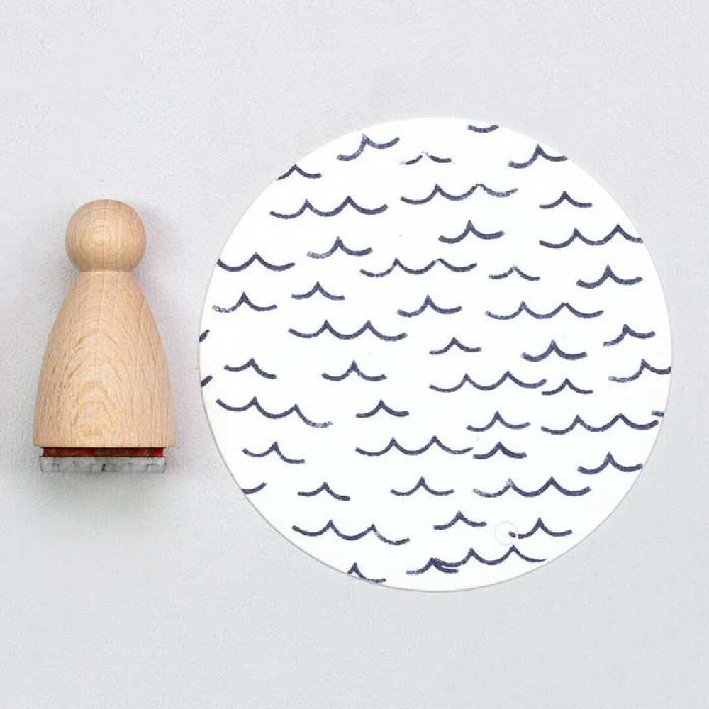 Perlenfischer Stempel Meer
