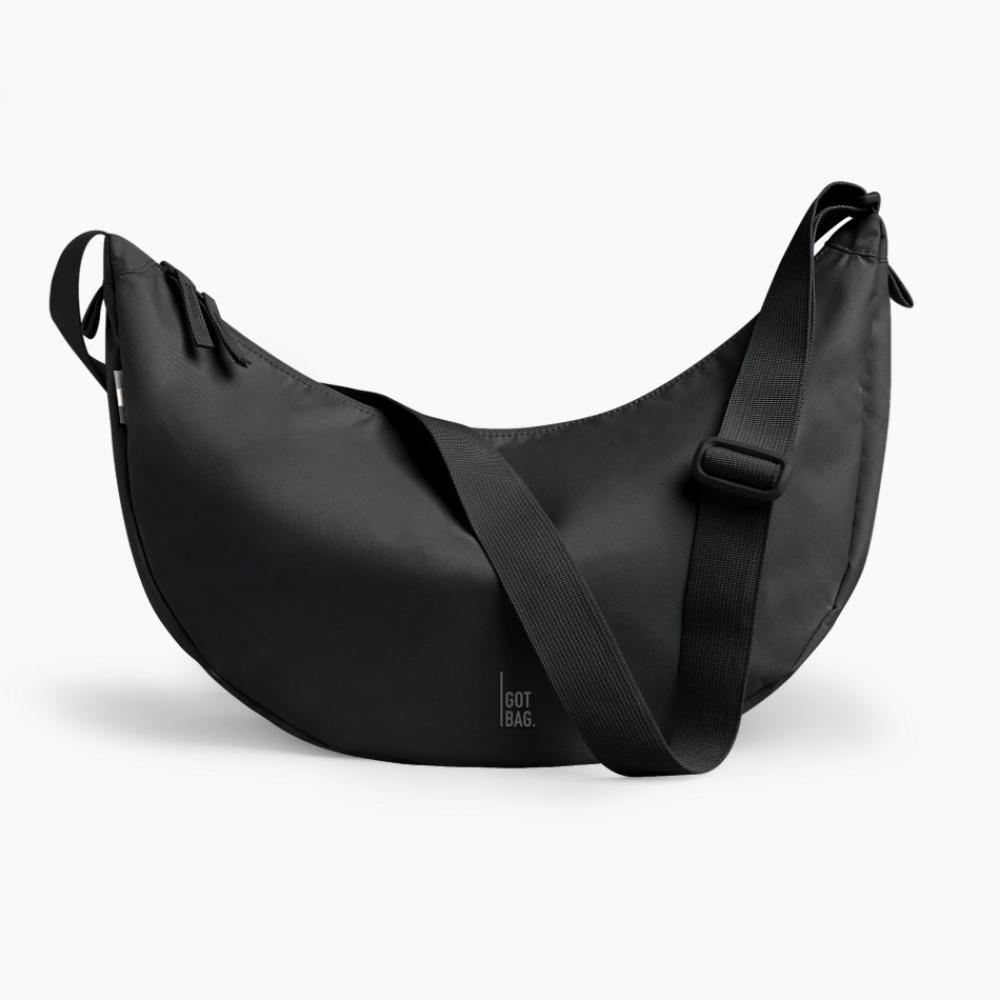 GOT BAG MOON BAG large aus Ocean Impact Plastic - monochrome black