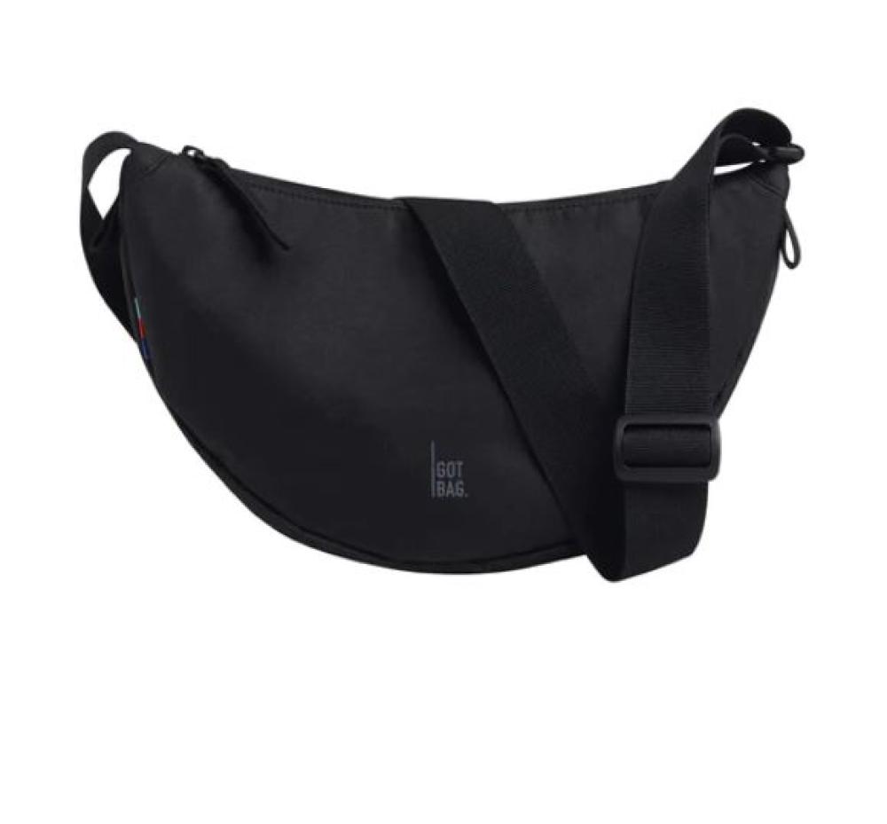 GOT BAG MOON BAG small aus Ocean Impact Plastic - monochrome black