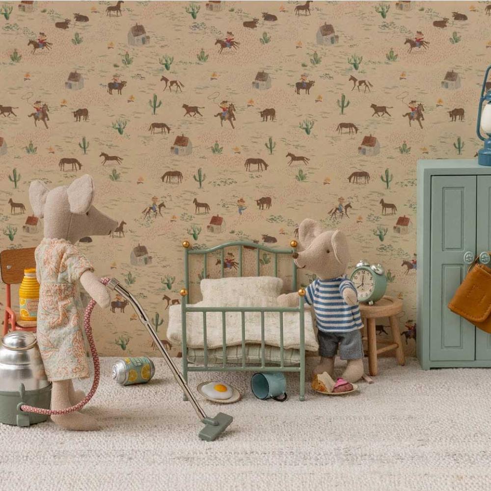 Maileg Vintage Bett Maus - Minze