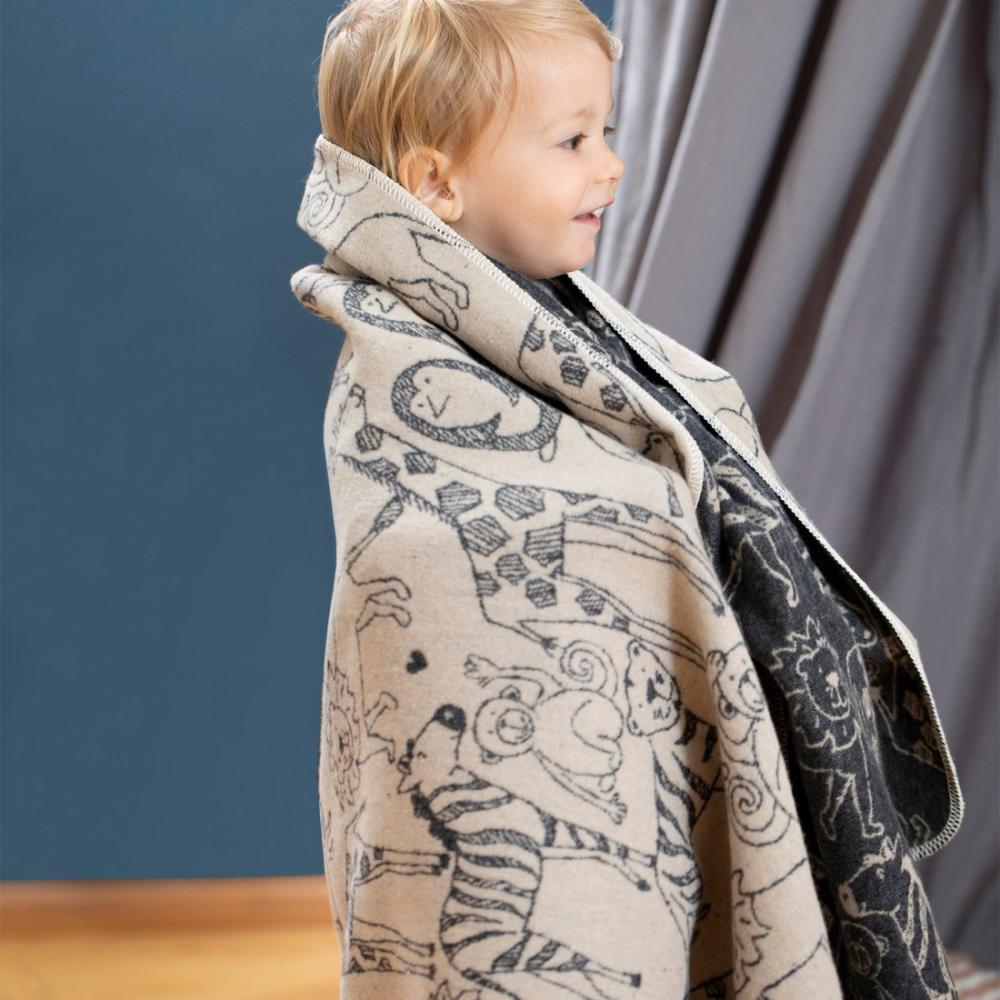 David Fussenegger Kinderdecke Safari natur 70x90cm