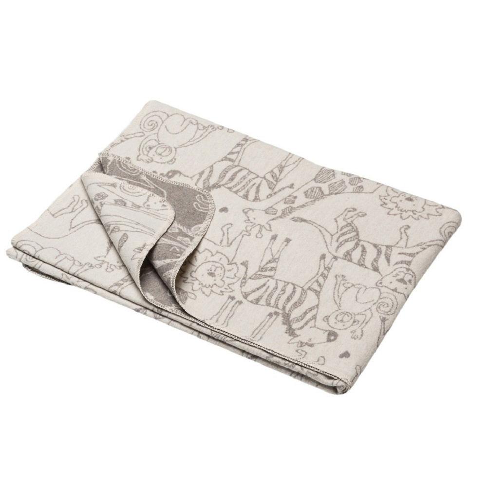 David Fussenegger Kinderdecke Safari rohweiss 100x140cm