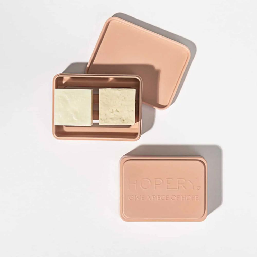 HOPERY 3-in-1 Seifendose warm taupe